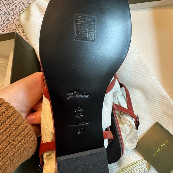 Longchamp size 7 sandals - Picture 6 of 7
